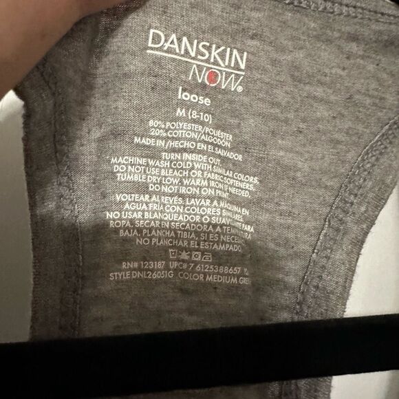 Danskin Now “I can and Will” racer back tank top , grey tank - Picture 4 of 6